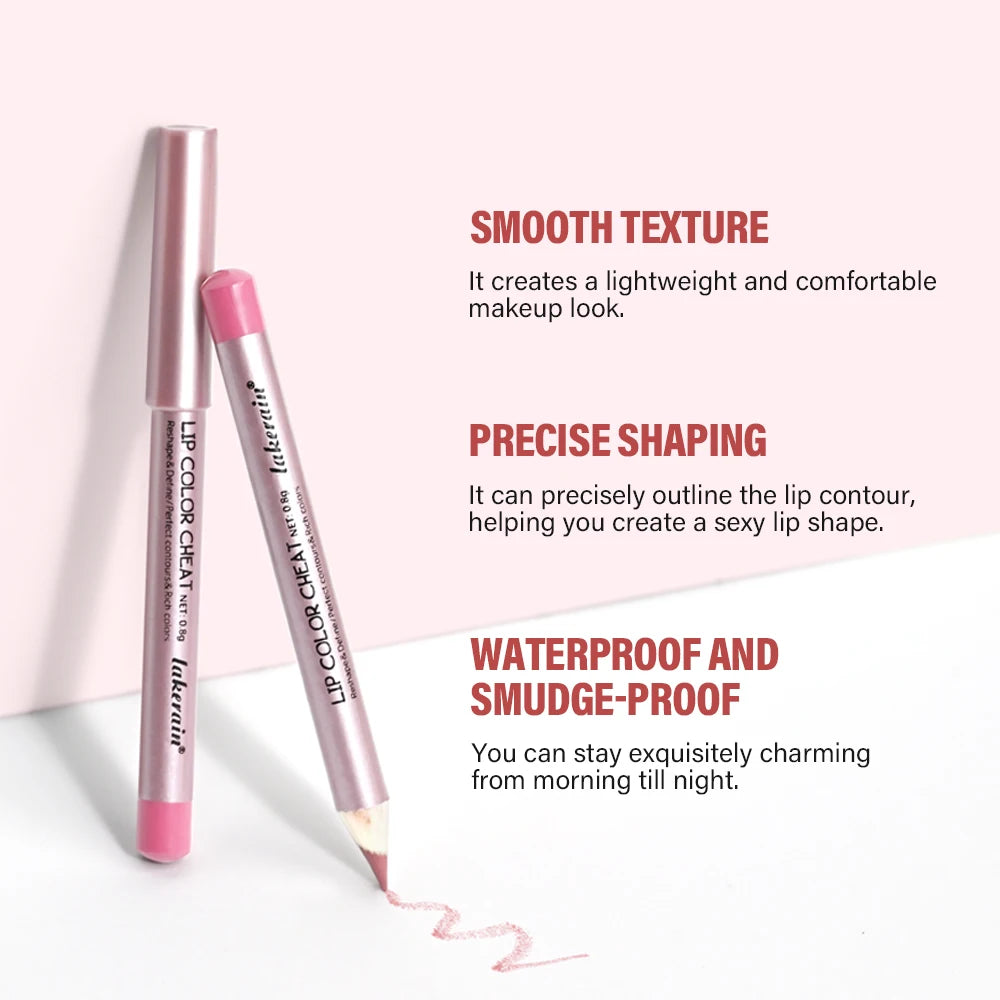 Matte Lip Liner and Waterproof Lip Contour Pencil for Defining Shapes Daily - 4