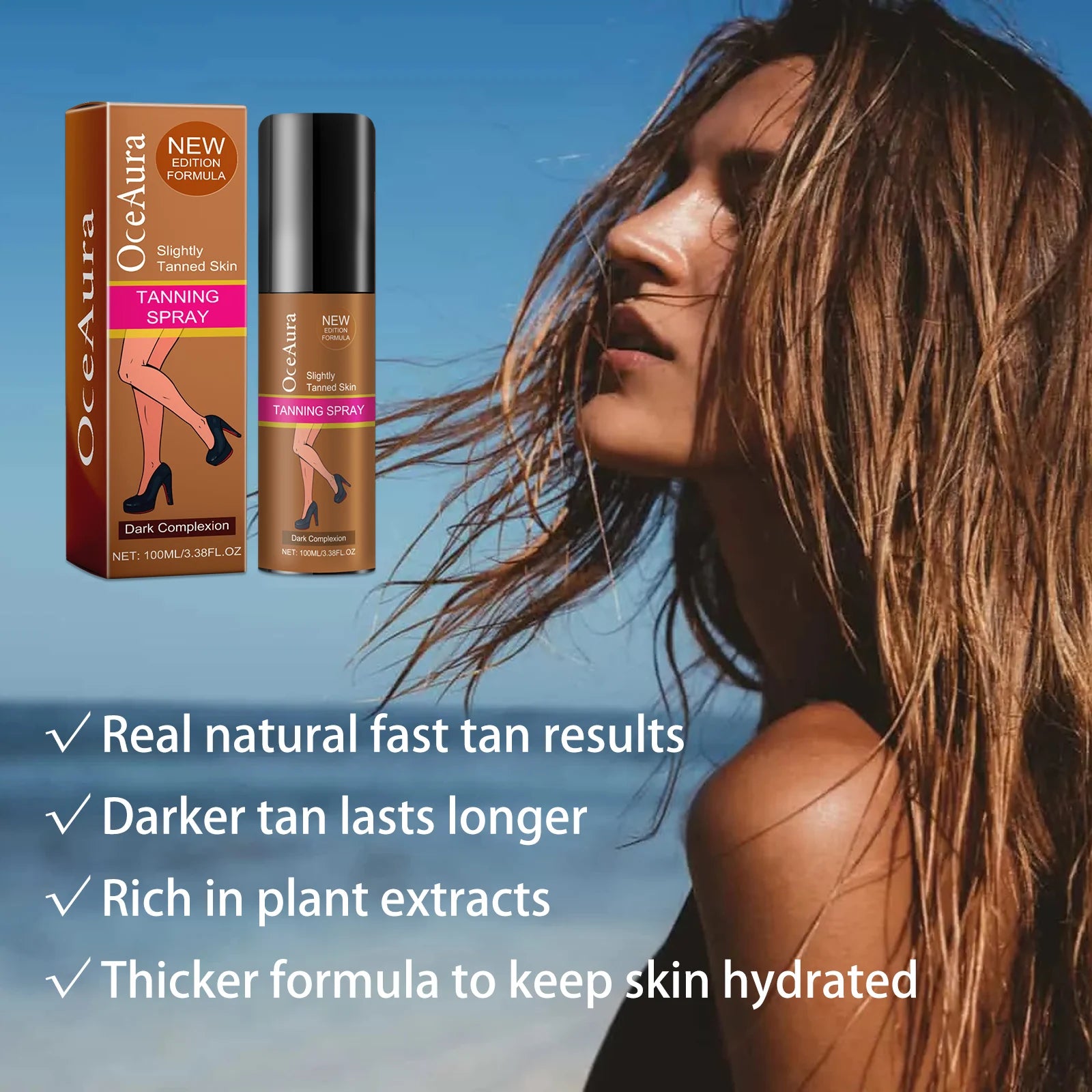 Sunless Tanning Spray and Self Tanning Lotion for achieving a natural glow - 4