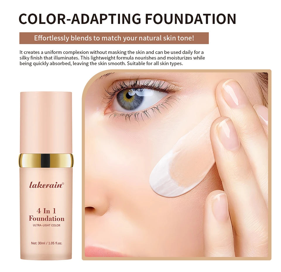 Color Changing Foundation and Face Makeup Base for Daily Natural Coverage - 10