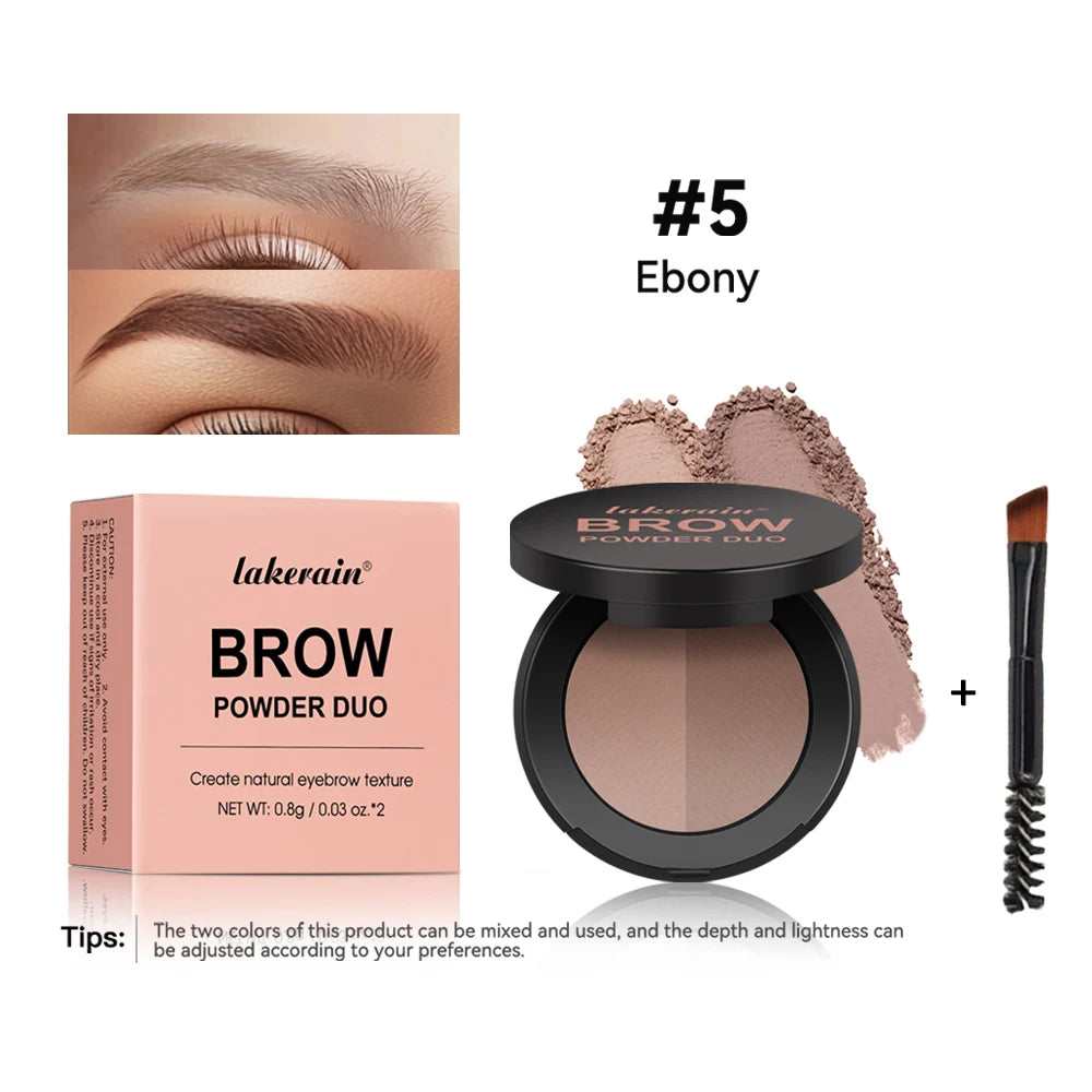 Brow Powder Duo and Eyebrow Enhancer for Natural Defined Eyebrows and Contouring