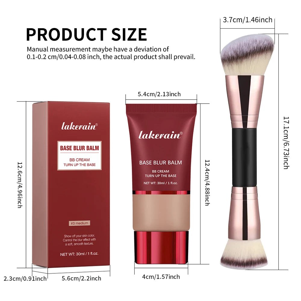 Liquid Foundation and Matte Makeup Base for a Flawless Smooth Skin Finish