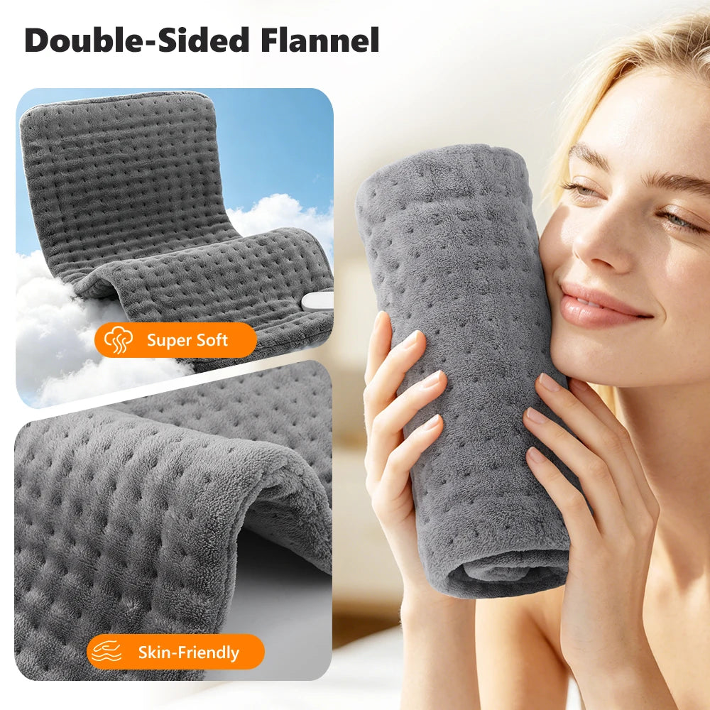 Electric Heating Pad and Thermal Warming Mat for Home and Office Pain Relief Sessions