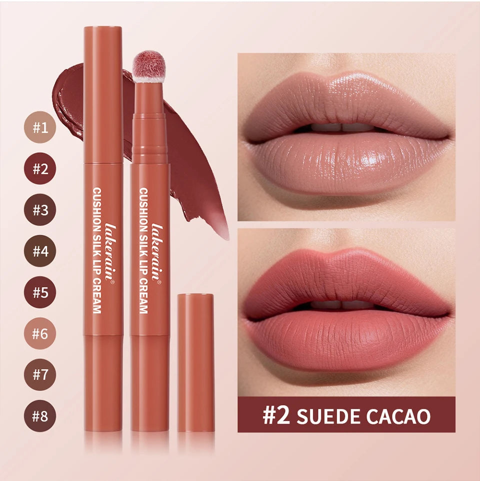 Cushion Silk Lip Cream and Matte Tint for Long Lasting Waterproof Makeup - 11
