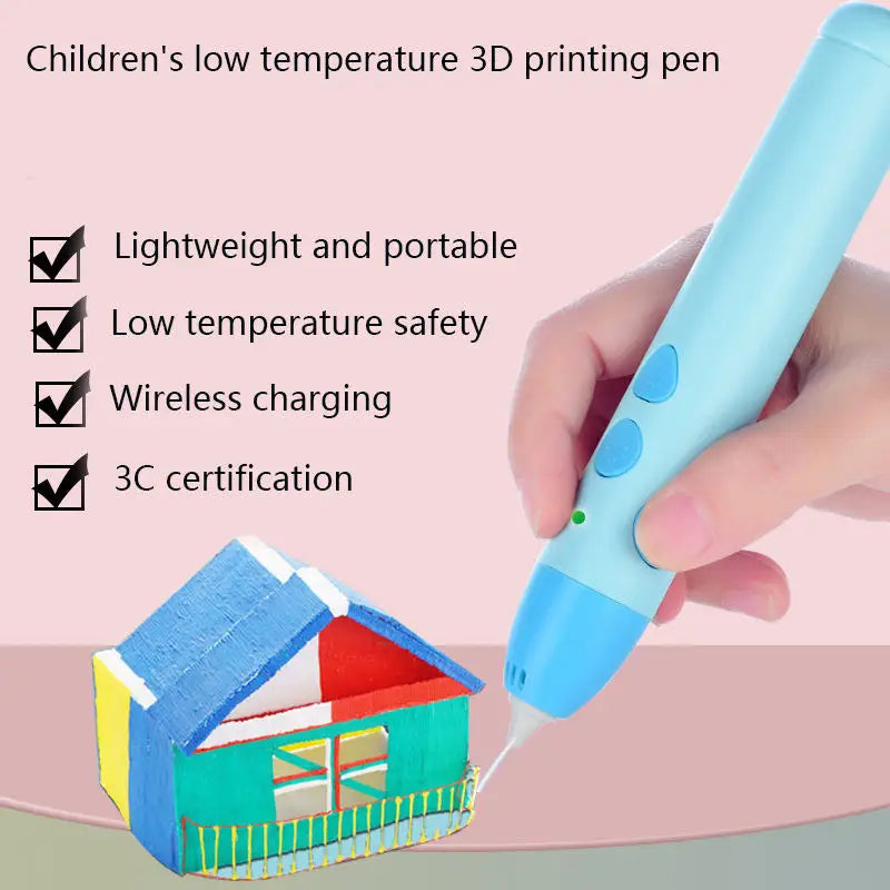 3D Printing Pen and Creative Drawing Tool for Kids Learning and Artistic Play