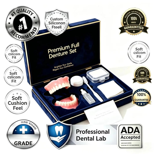 Cosmetic Denture Kit and Instant Smile Veneers for Daily Wear and Improved Confidence