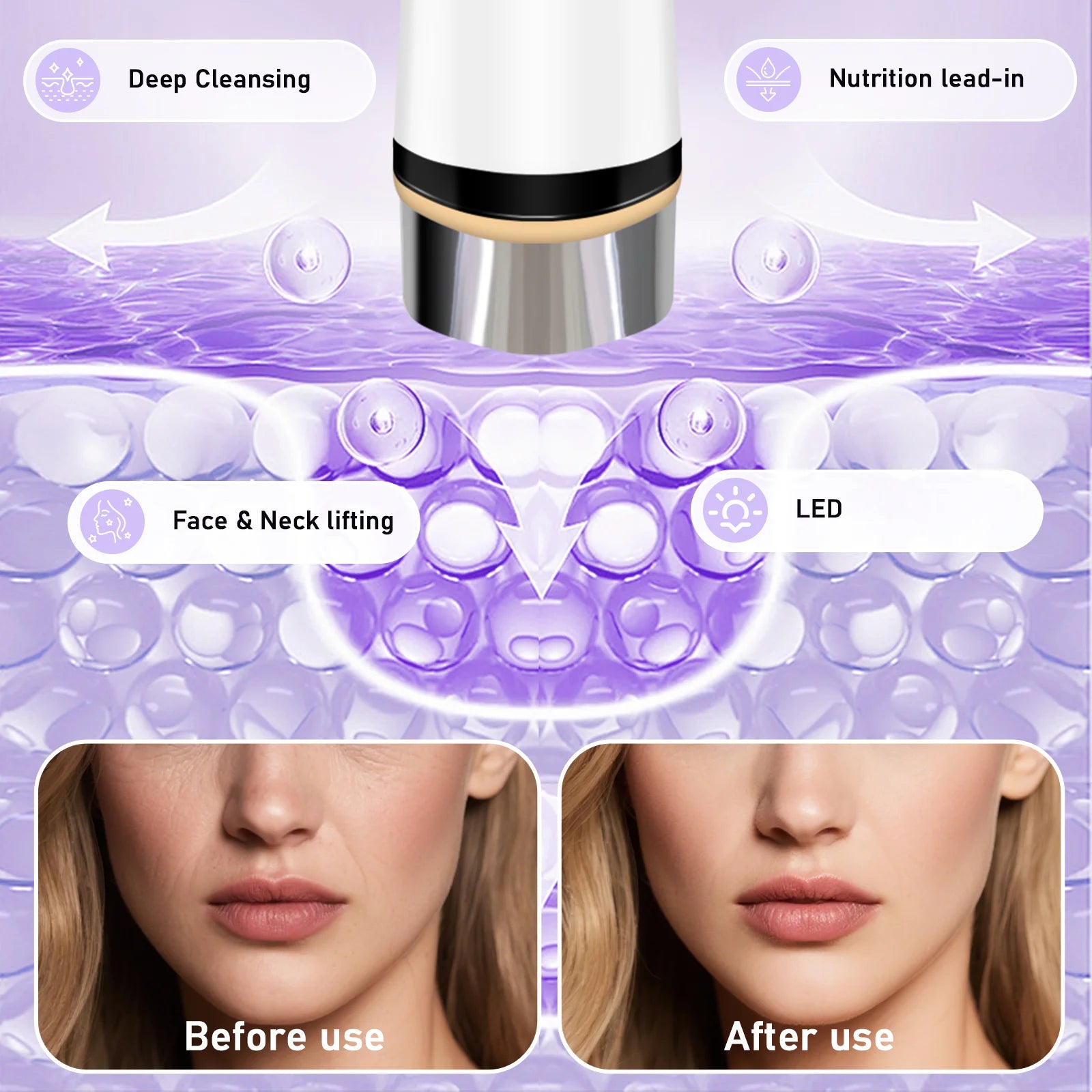 Microcurrent Facial Massager and Skin Tightening Device for Youthful Glow - 2