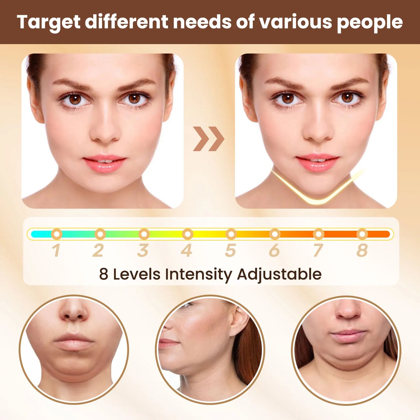 Electric V Face Lift Device and Facial Slimming Massager for Daily Skin Care Routines - 10