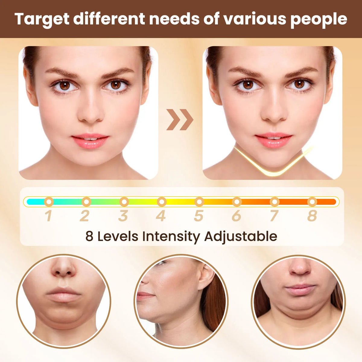 Electric V Face Lift Device and Facial Slimming Massager for Daily Skin Care Routines
