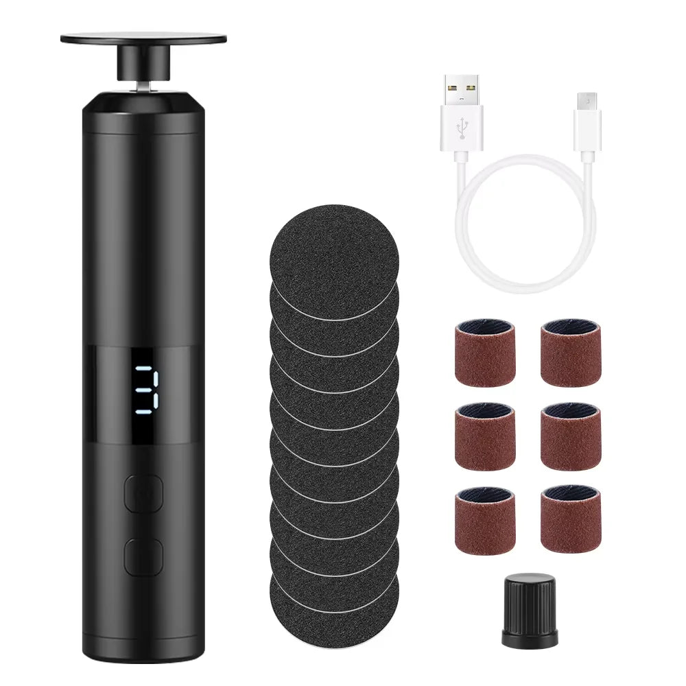 Electric Callus Remover and Foot File Pedicure Tool for Smooth Salon Heels