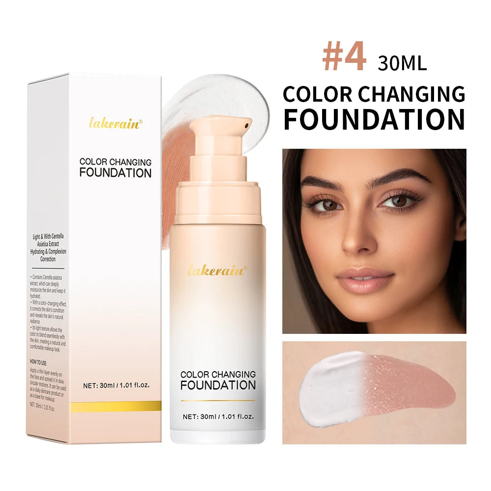 Color Changing Foundation and Face Concealer for Daily Makeup and Sun Protection