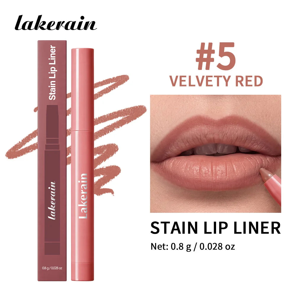Stain Lip Liner and Matte Contour Pen for Defined Lips and Long Lasting Wear