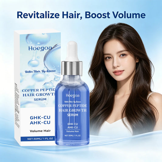 Copper Peptide Hair Serum and Scalp Treatment for Dry Damaged Hair Care Routine