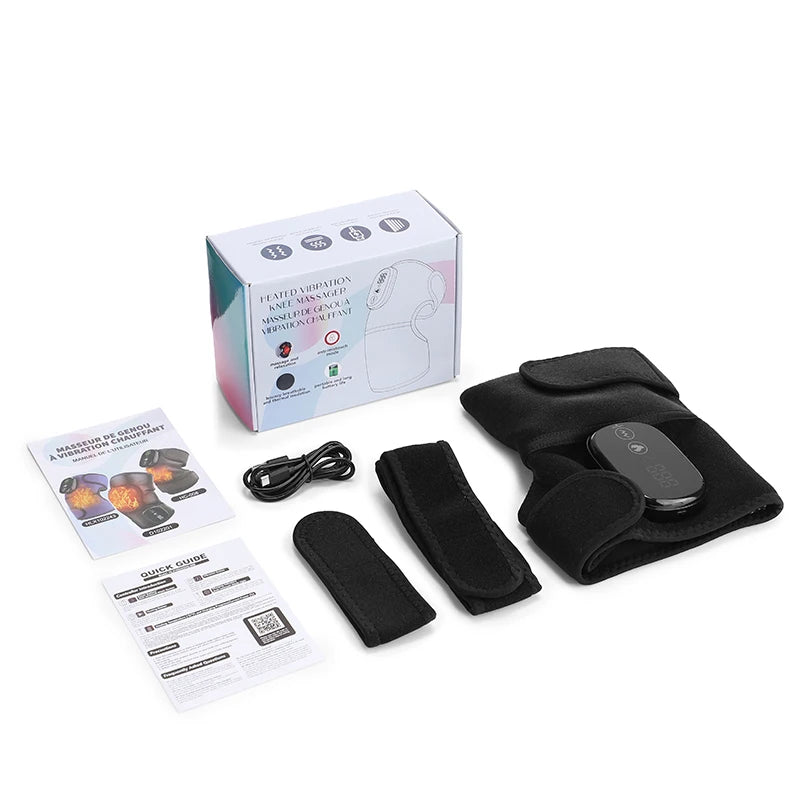 Heated Knee Massager and Vibration Heating Pad for Joint Pain Relief and Recovery - 13