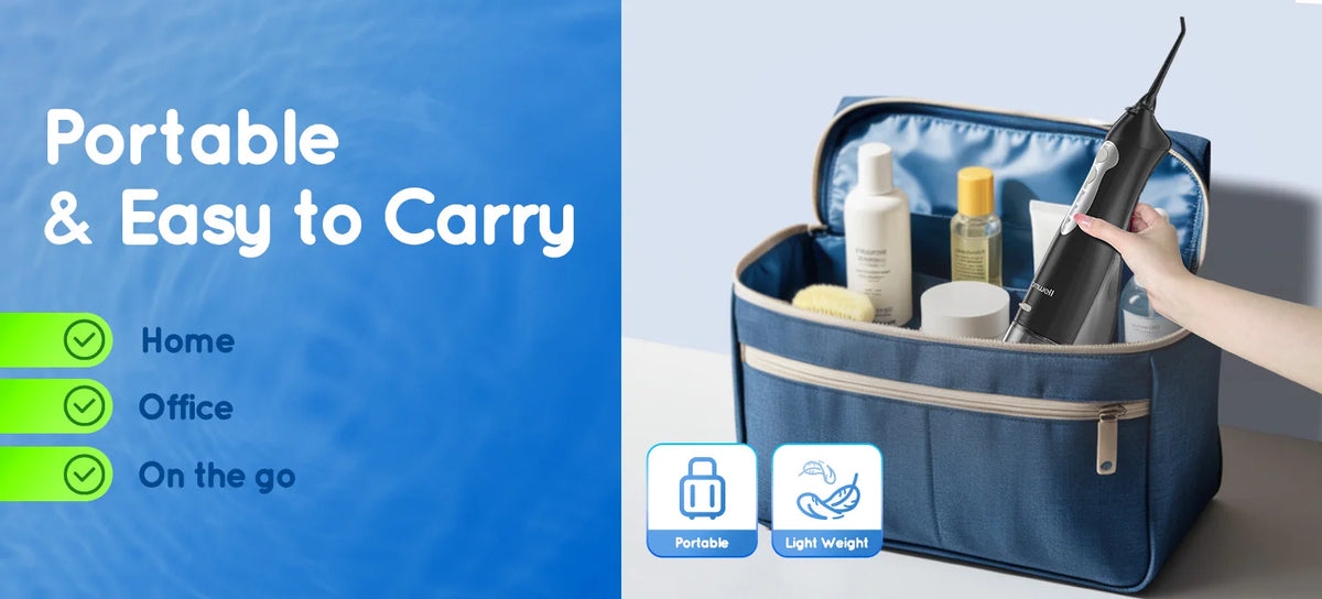Water Flosser and Portable Oral Irrigator for Daily Teeth Cleaning Routine