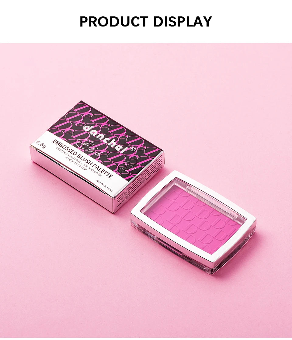 Embossed Blush Palette and Matte Face Makeup for a Natural Glowing Complexion