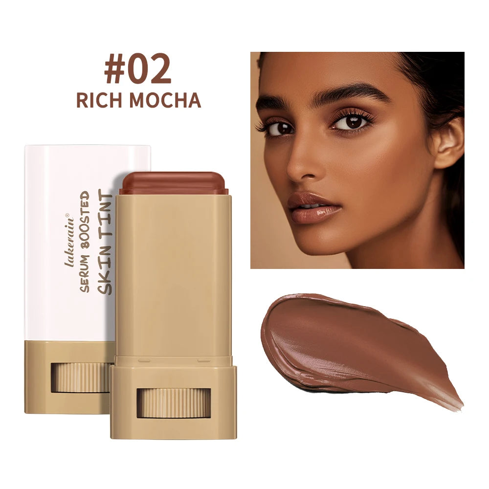 Skin Tint Foundation Stick and Radiant Balm Serum for Daily Natural Coverage - 40