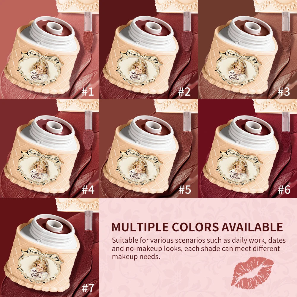Strawberry Lip Mud and Matte Lip Cream for Long Lasting Velvet Makeup Looks - 3