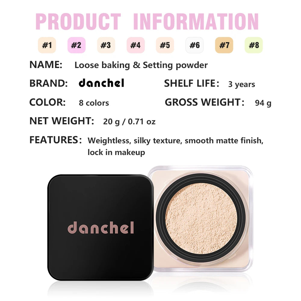 Loose Baking Setting Powder and Face Finishing Makeup for Long Lasting Matte Looks - 16