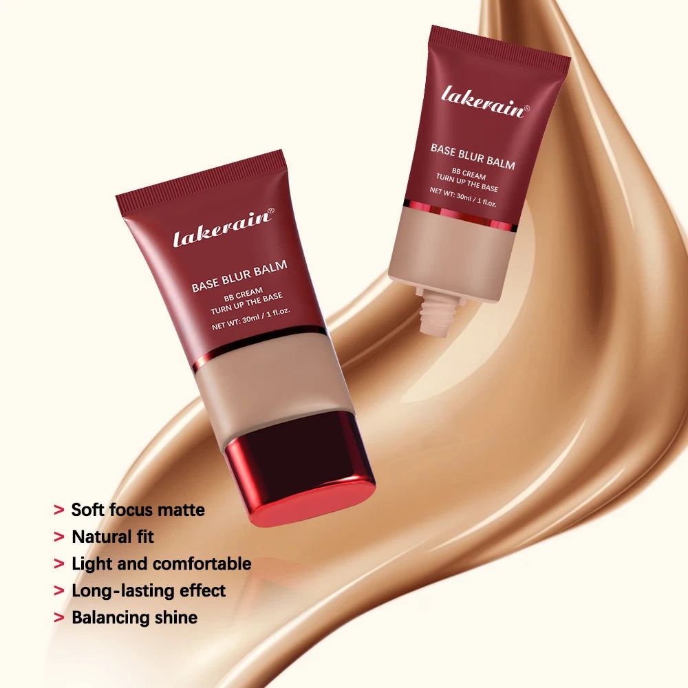 Base Blur Balm and Oil Control Foundation for a Smooth Matte Daily Makeup