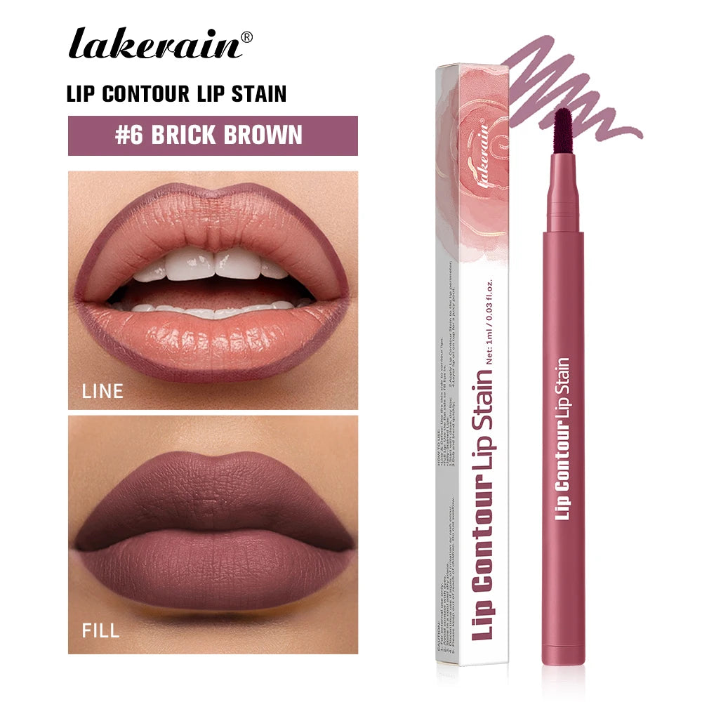 Lip Contour Lip Stain and Long Lasting Liner for Perfect Daily Makeup Looks - 25