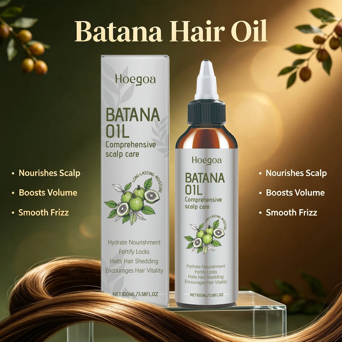 Batana Oil and Scalp Repair Treatment for Stronger Hair and Roots Growth