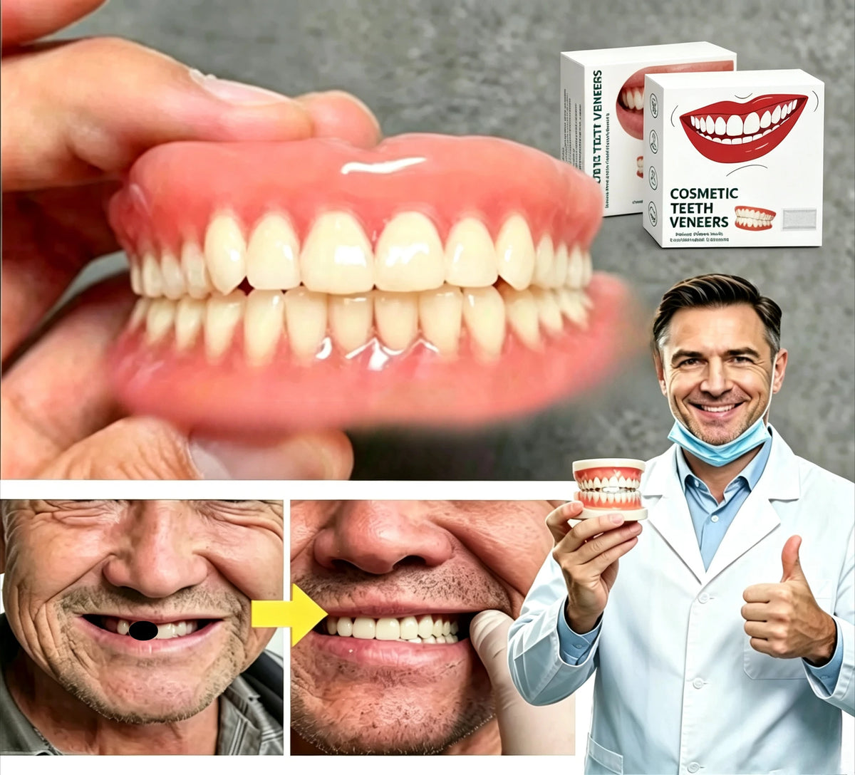 Flexible Resin Dentures and Snap On Teeth for Instant Smile Restoration