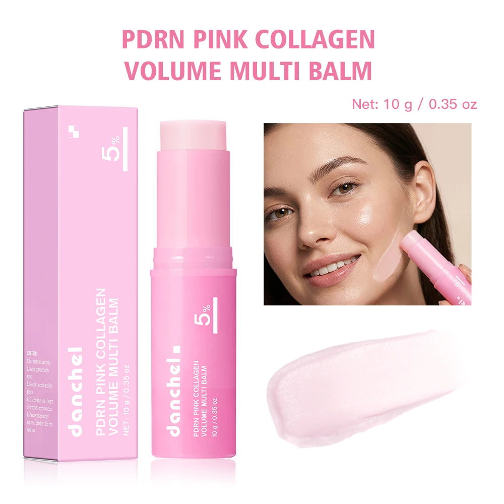 Collagen Multi Balm Stick and Hydrating Face Moisturizer for Daily Skin Care