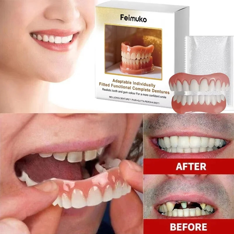 Denture Decoration Set and Fake Teeth Liners for Instant Smile Makeover at Home - 2
