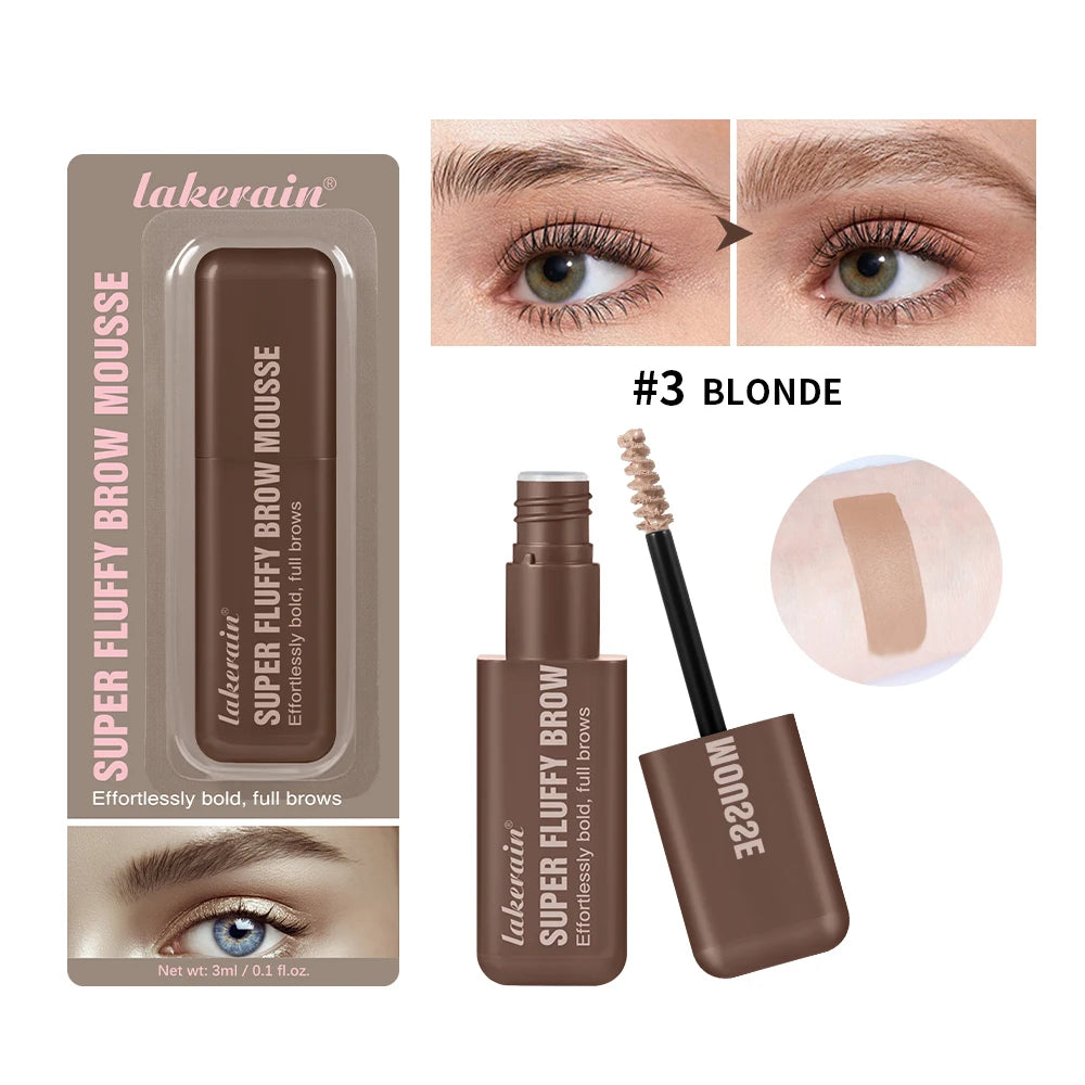 Eyebrow Mousse and Volumizing Brow Gel for Natural Full Brows Daily Makeup