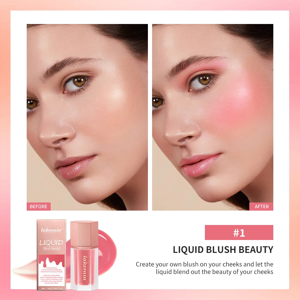 Liquid Blush and Cream Face Tint for a Natural Long Lasting Matte Makeup Glow