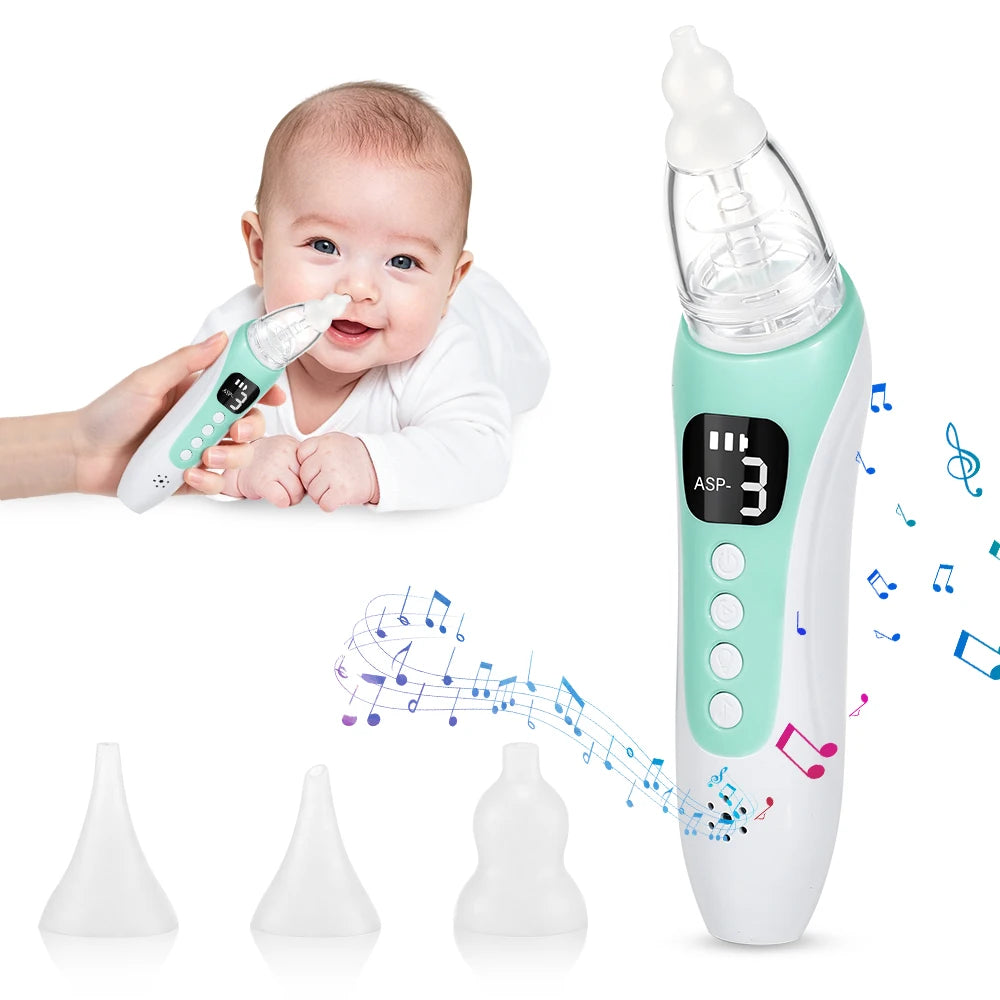 Electric Nasal Aspirator and Baby Nose Sucker for Newborns and Toddler Care - 1