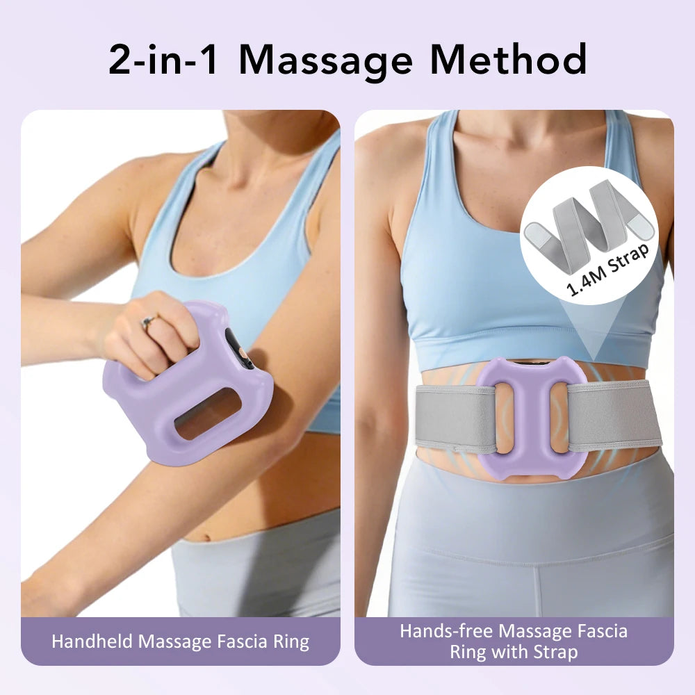 Electric Fascia Ring and Vibration Massager for Deep Tissue Muscle Recovery