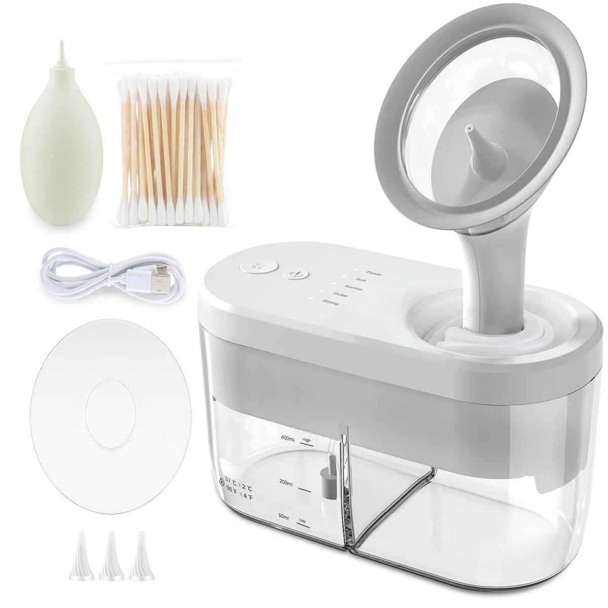 Electric Ear Water Cleaner and Earwax Removal Irrigation System for Home Use