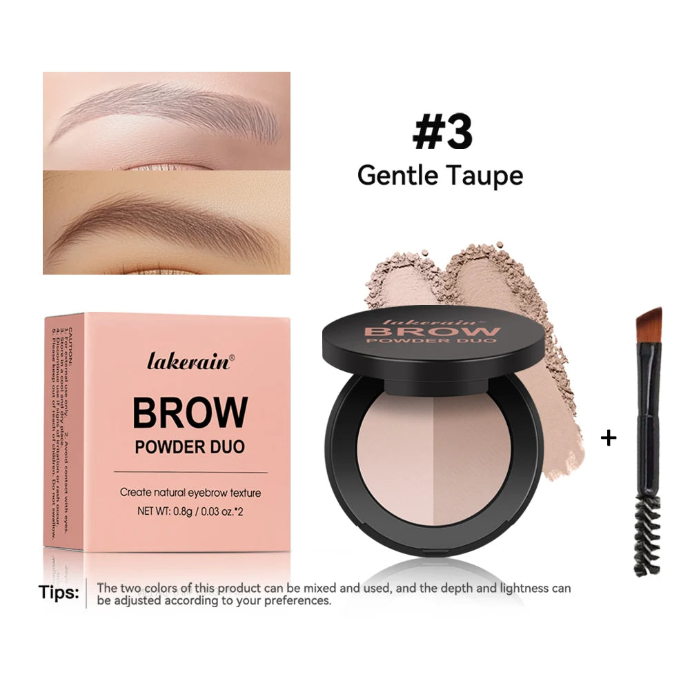 Brow Powder Duo and Eyebrow Enhancer for Natural Defined Eyebrows and Contouring - 27