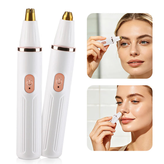 Electric Eyebrow and Nose Hair Trimmer for Painless Facial Grooming Routine