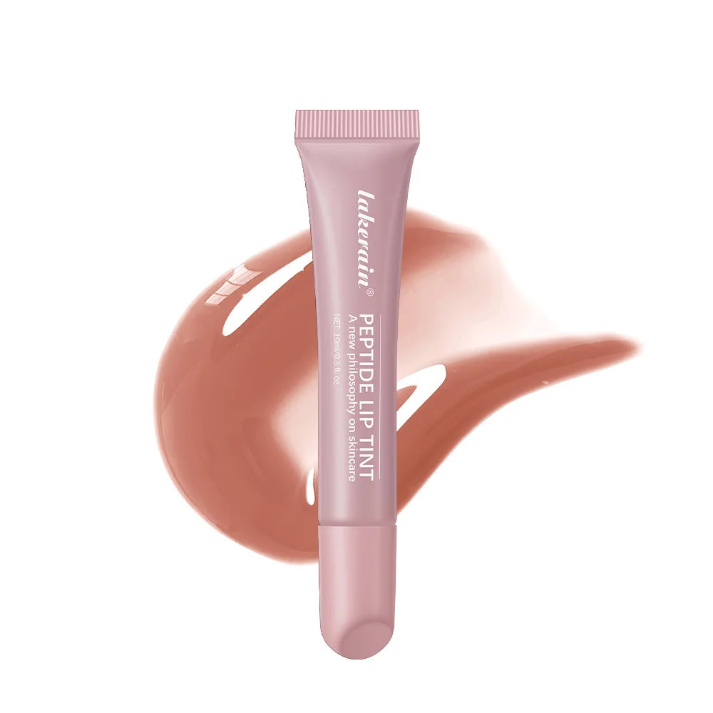 Peptide Lip Tint and Hydrating Lip Gloss for Daily Makeup and Lip Care Routine