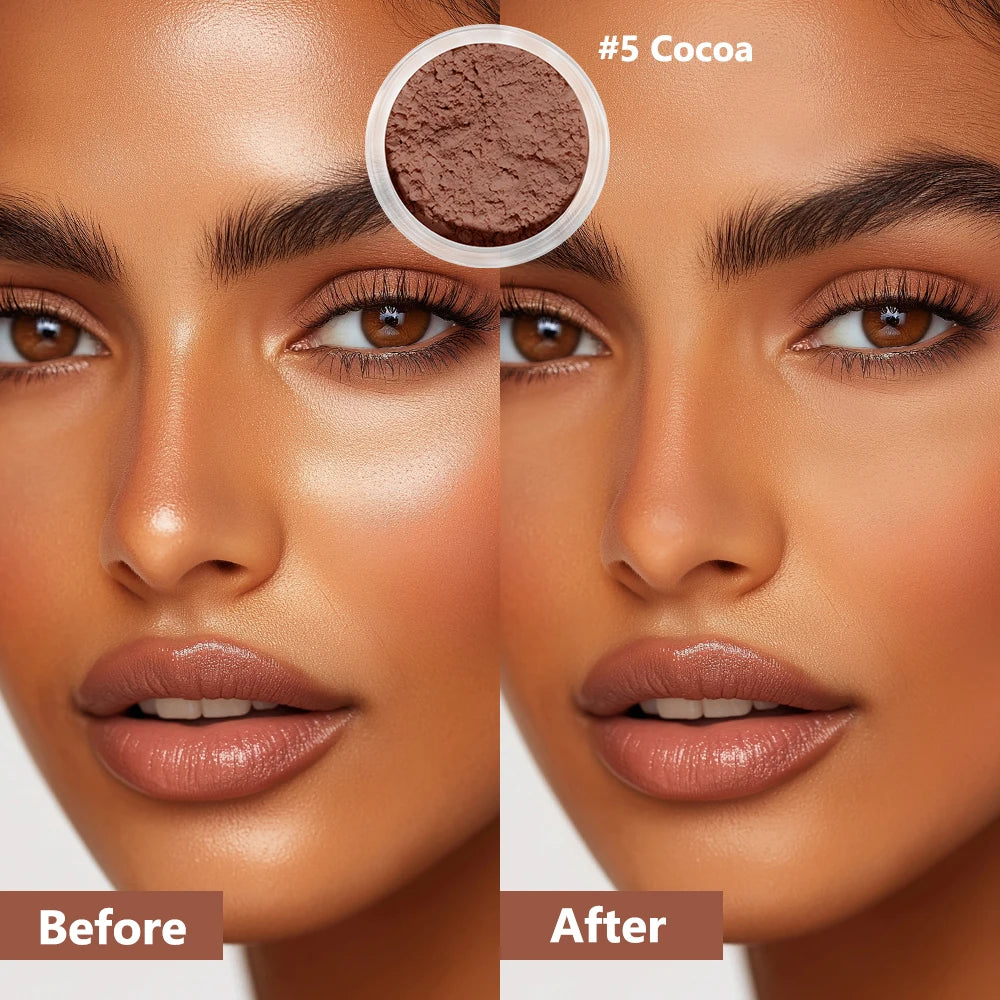 Set and Bake Powder and Oil Control Face Makeup for All Day Matte Finish