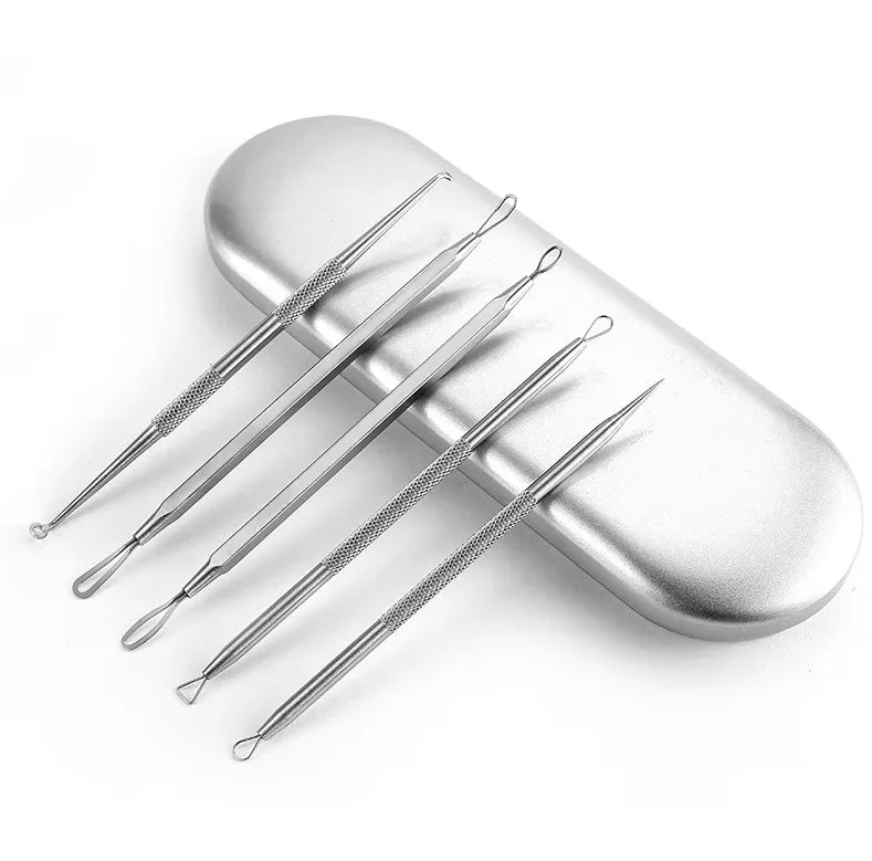 Blackhead Remover Kit and Pimple Popper Tools for Clear Facial Skin Care