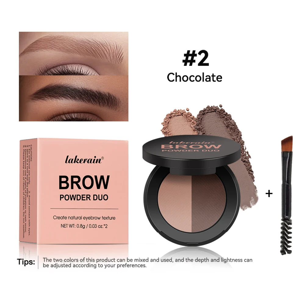 Brow Powder Duo and Eyebrow Enhancer for Natural Defined Eyebrows and Contouring - 22