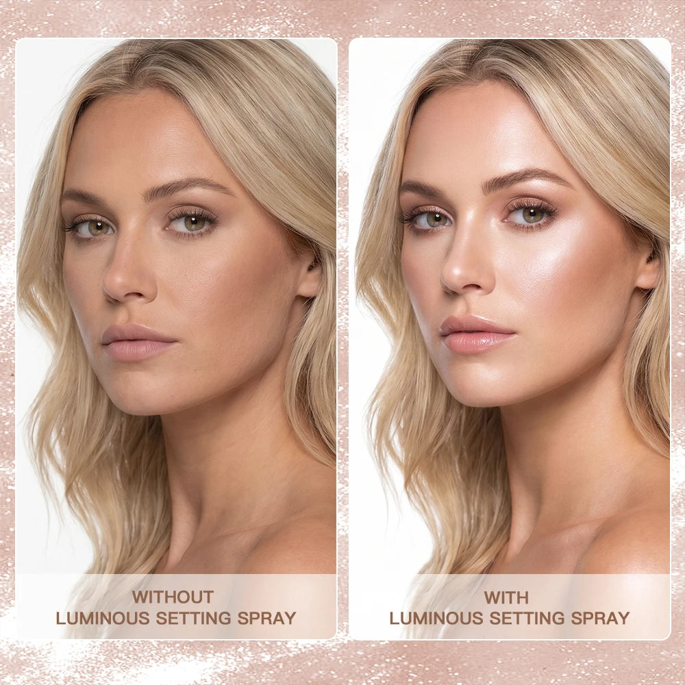 Luminous Setting Spray and Hydrating Makeup Mist for a Radiant Dewy Finish