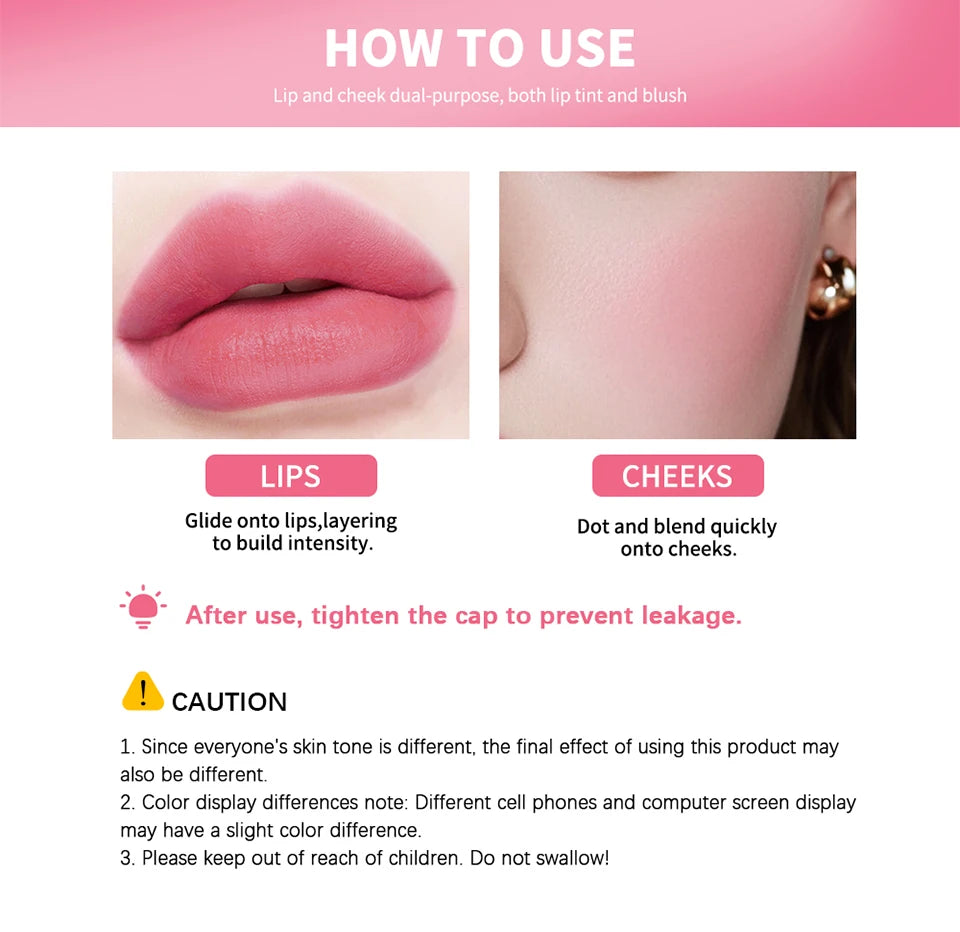 Water Lip Stain and Liquid Lipstick Tint for Long Lasting Daily Makeup Looks - 15