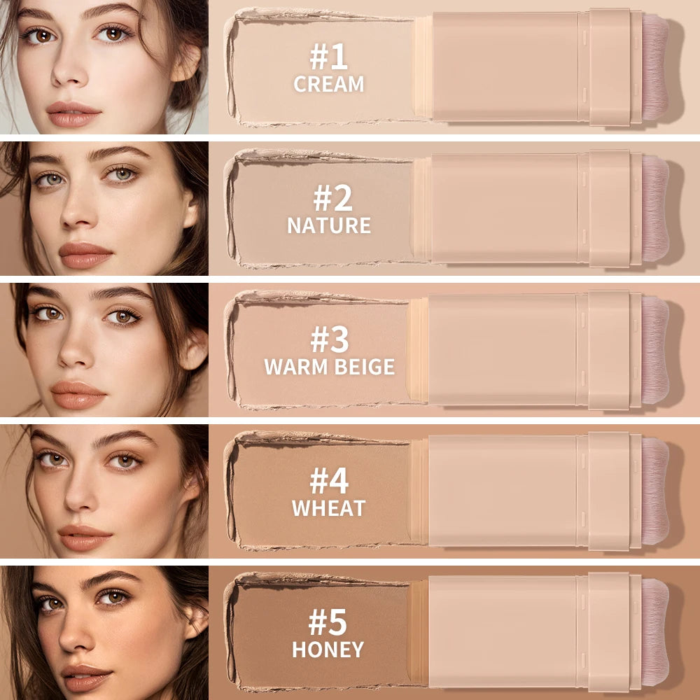 Matte Foundation Stick and Cream Concealer for a Flawless Daily Makeup Look - 6