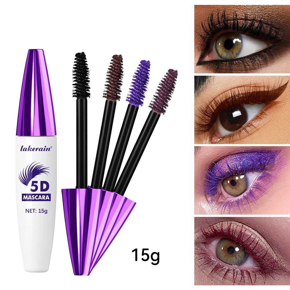 5D Mascara and Waterproof Lash Lengthening Volume Makeup for Daily Eye Styling