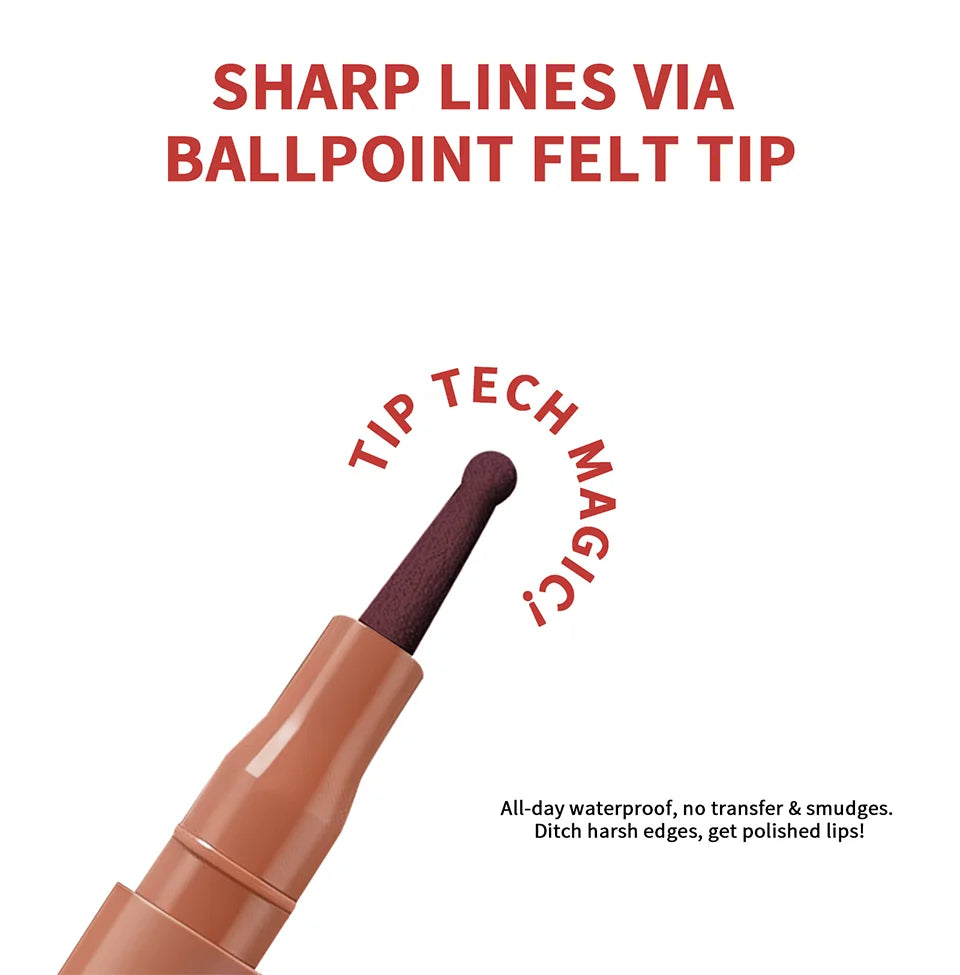 Lip Liner Stain and Waterproof Lip Contour Pen for Precise Long Lasting Makeup - 15