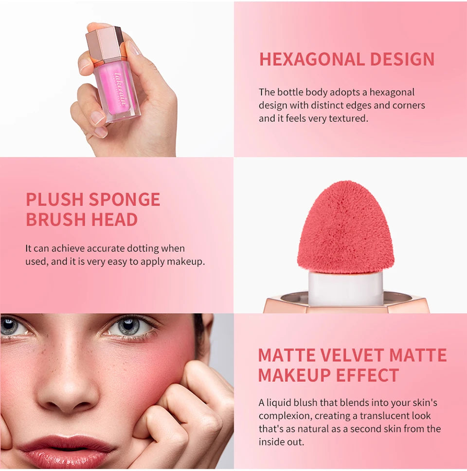 Liquid Blush and Cream Face Tint for a Natural Long Lasting Daily Makeup Glow