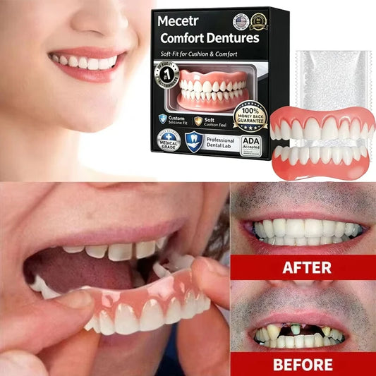 Adjustable Dentures and Cosmetic Teeth Set for Adults and Elderly Daily Support