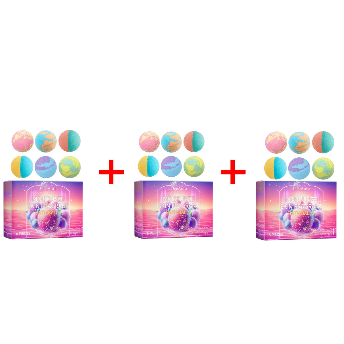 Bath Bombs and Fragrant Spa Balls for Deep Body Relaxation and Skin Care