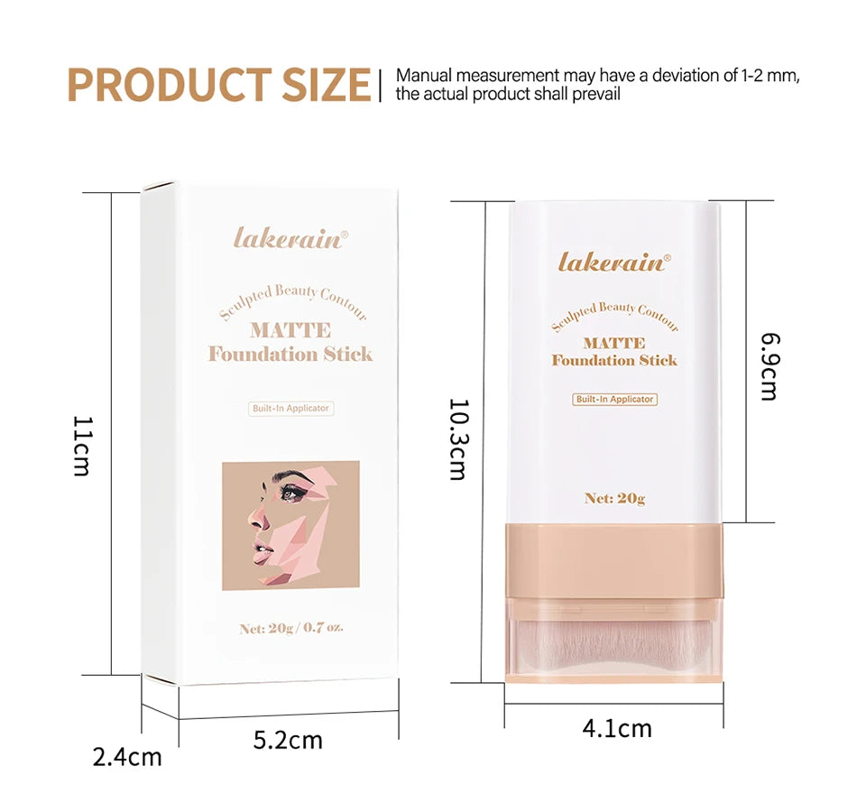 Matte Foundation Stick and Cream Concealer for a Flawless Daily Makeup Look