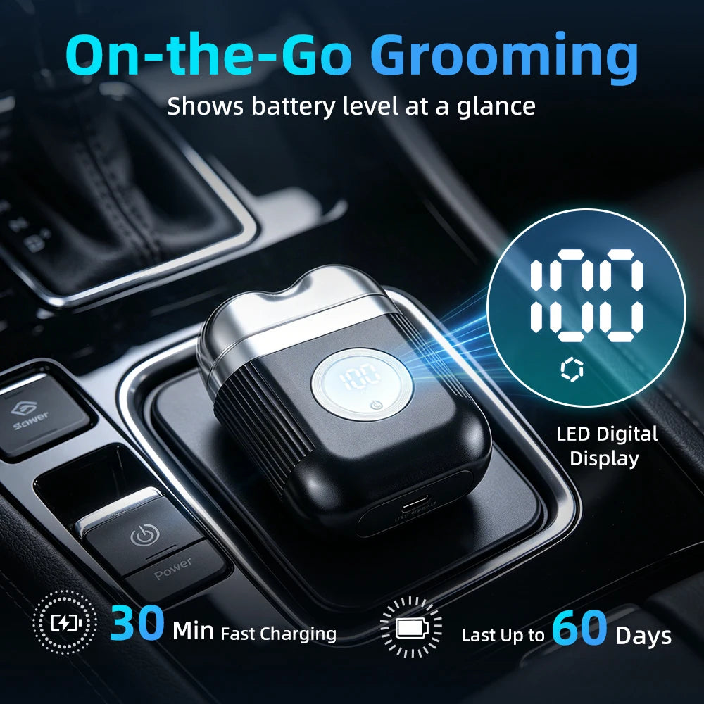 Electric Foil Shaver and Portable Beard Trimmer for Daily Grooming and Travel - 13