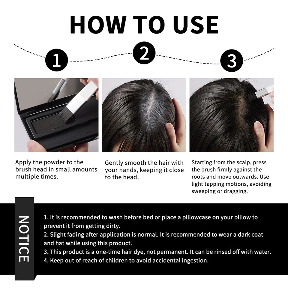Hairline Shadow Powder and Root Cover Up for Instant Gray Hair Touch Ups - 17